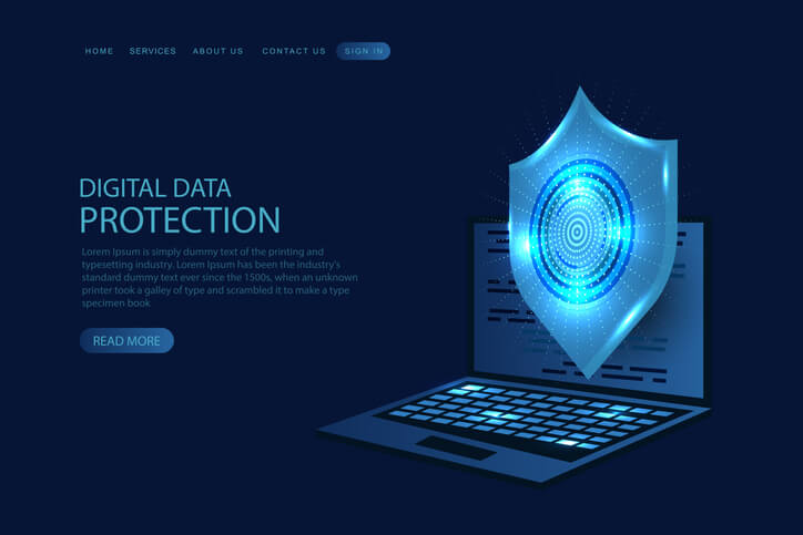 A digital data protection concept in our digital marketing diploma program